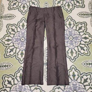 Women's GAP Hip Slung Fit Dress Pants Sz 2 Low-Rise Flare Leg Stretch Black EUC